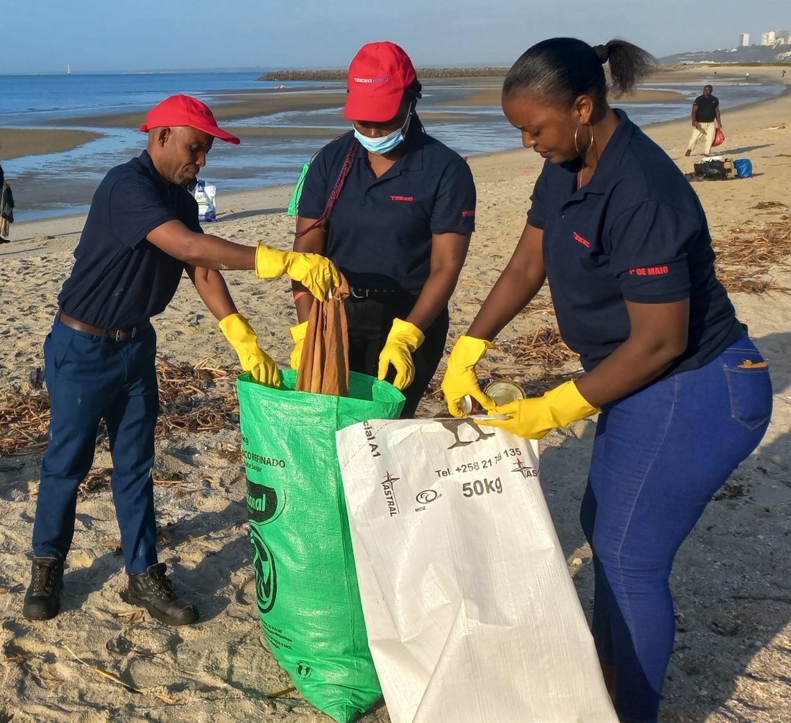 Tsebo volunteers assist in cleaning up Mozambique beaches for the love ...